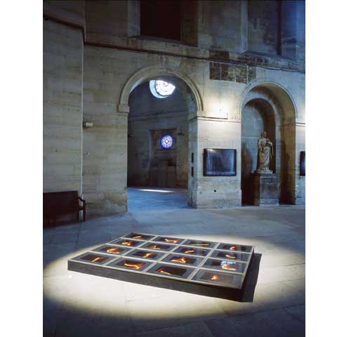 Exhibition in church Saint-Louis of Salpetriere in Paris, photo Paul Maurer