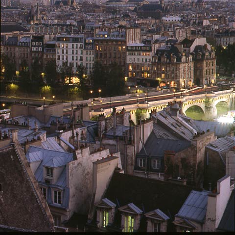 Title of picture Les Toits de Paris taken under Yves Mourousi's influence when in charge of the Millenium events
