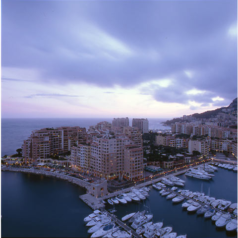 View of the Fontvieille area in Montecarlo, urbanist Olivier Vidal