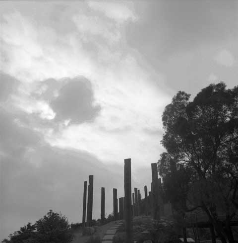 Heart Sutra Wisdom Path by Pr. Jao Tsung-I Lantau Island Hongkong China Poles 6 Photo Paul Maurer